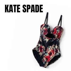 007 Kate Spade Floral One Piece Swimsuit